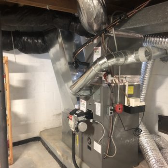 Commercial HVAC system and ductwork installation in a utility room in Somerville, NJ